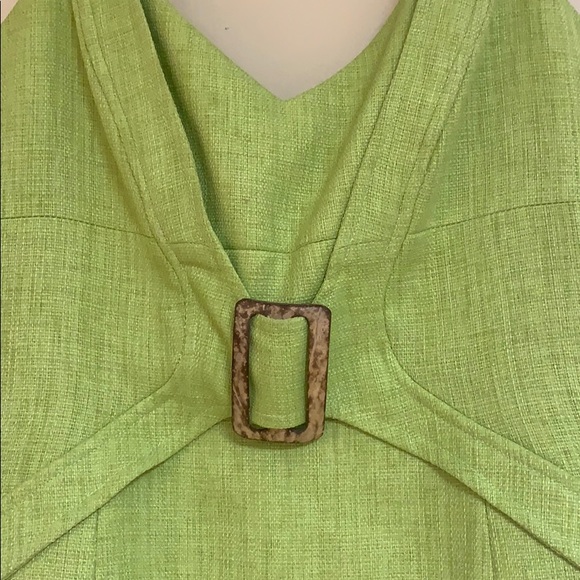 Beautiful A-line lime green Dress - Picture 4 of 4